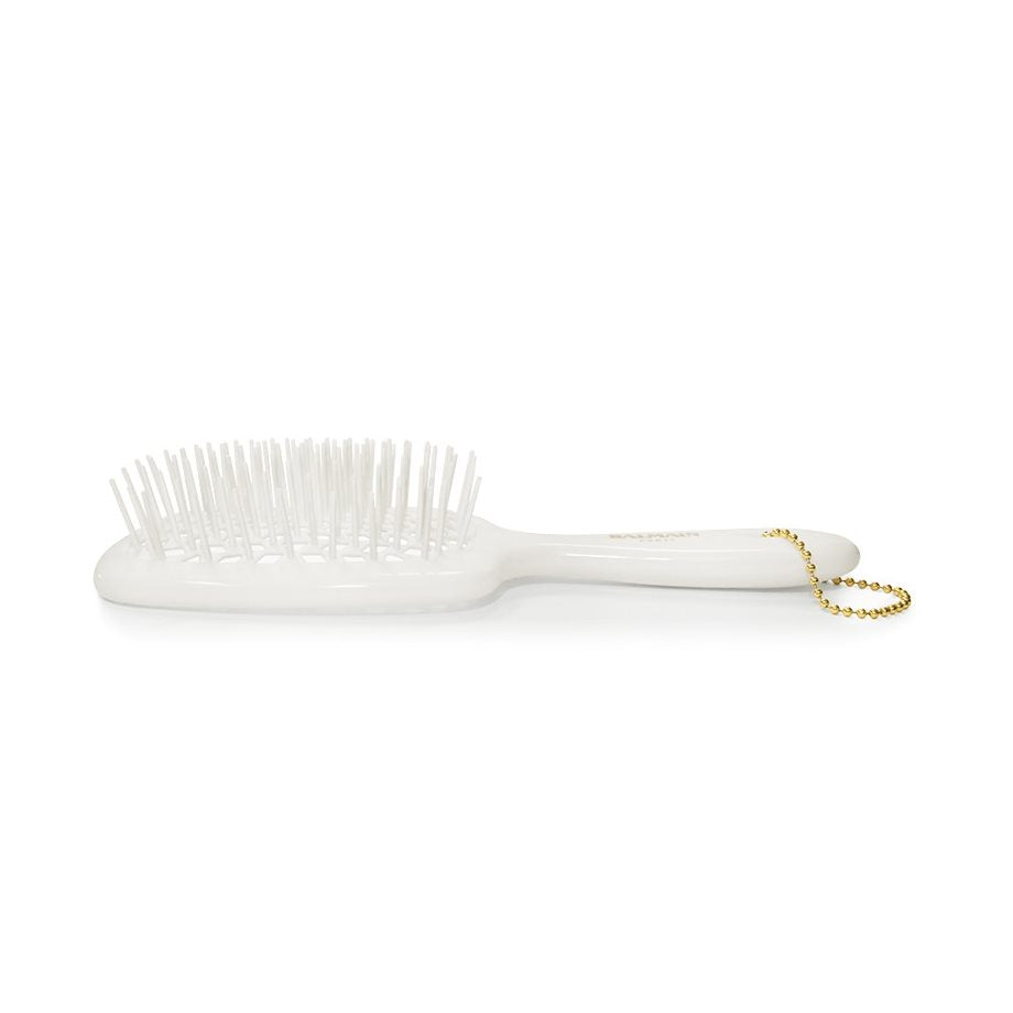 Balmain Hair Detangling Brush White - matu suka ar elastīgiem sariem matu atšķetināšanai