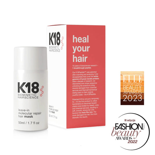 K18 leave-in molecular repair hair mask - 4 minūšu neizskalojama maska, 50 ml